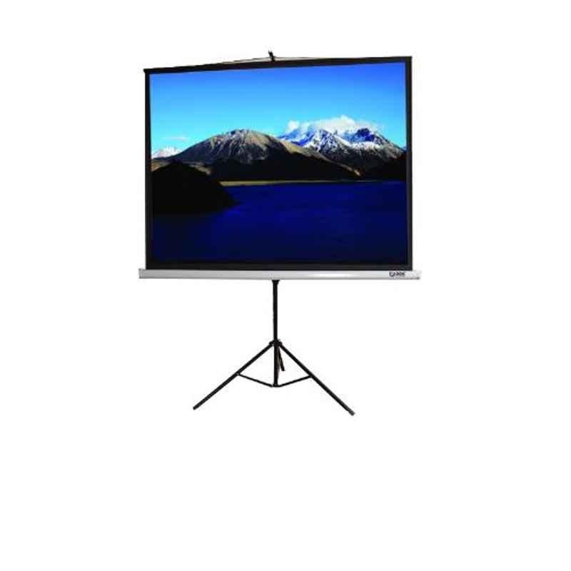Logic Classic 84 inch White & Black Projection Screen with Tripod Stand, LG-CT84