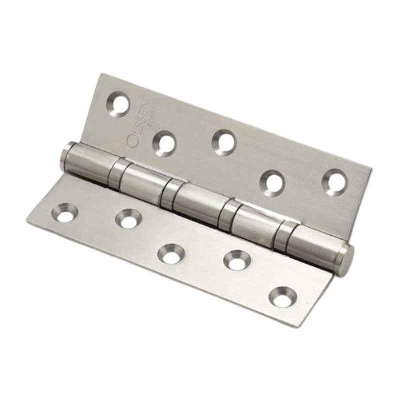 Smart Shophar 4x1.5x3 inch Stainless Steel Silver Bearing Hinge, SHA40HG-BEAR-SL4X1.5X3-P1 (Pack of 4)