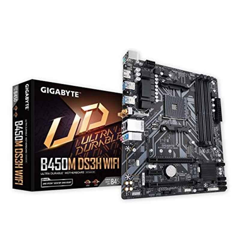 GIGABYTE B450M DS3H WiFi AM4 Ultra Durable Motherboard