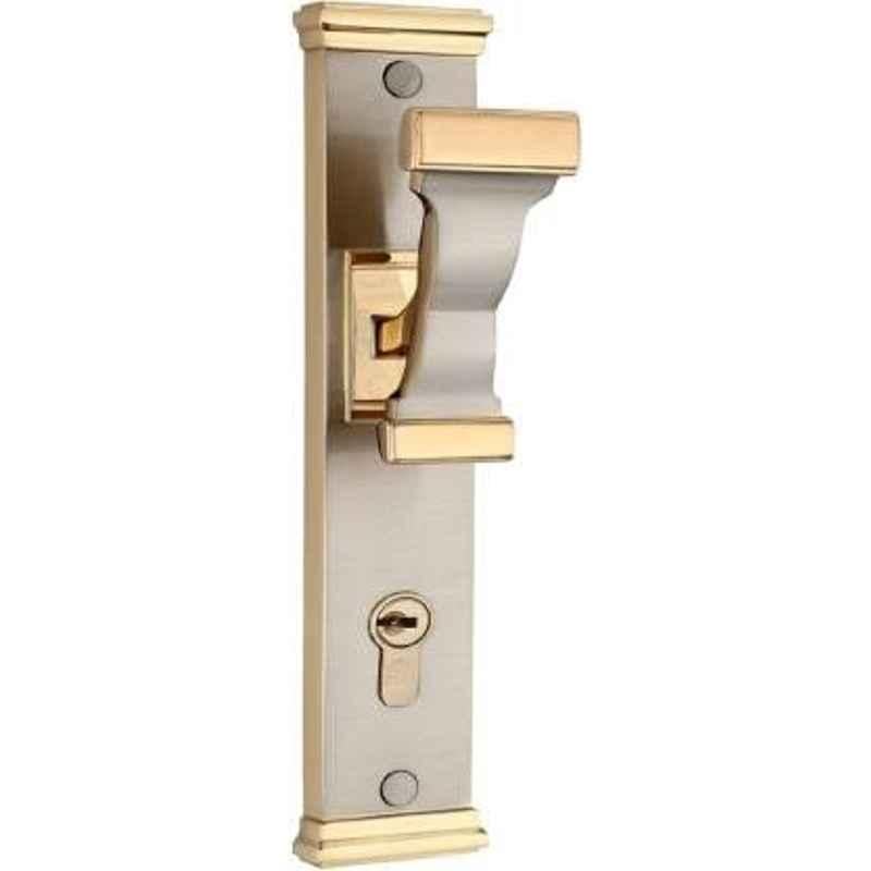 Bonus Premium 65mm Brass Silver & Gold Bathroom Mortice Lock Set