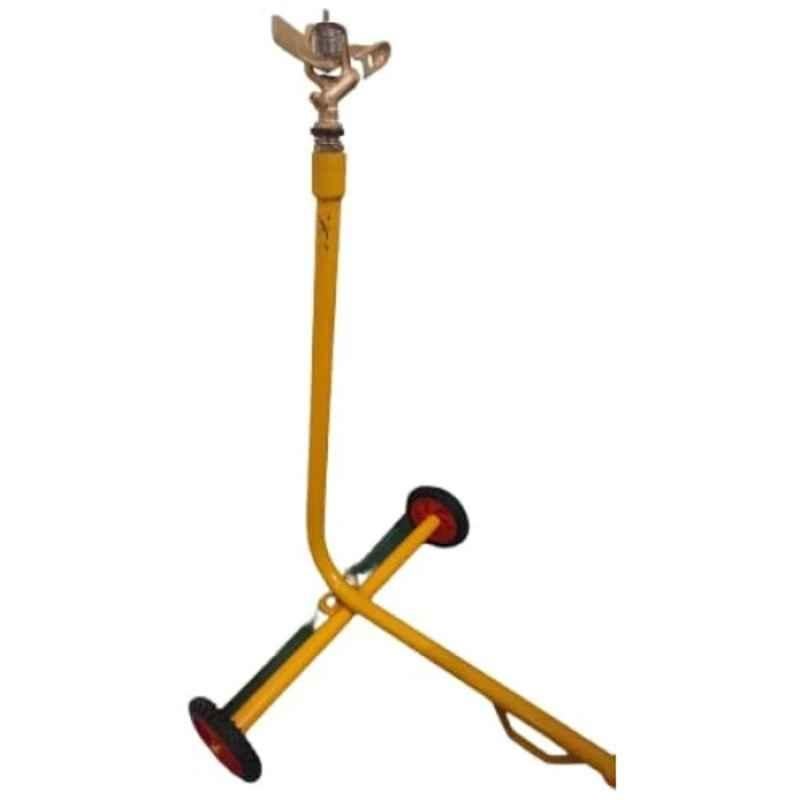 Implemental 360 Degree Brass Impact Sprinkler with Metal Stand & Wheels, BKJAGAN1941