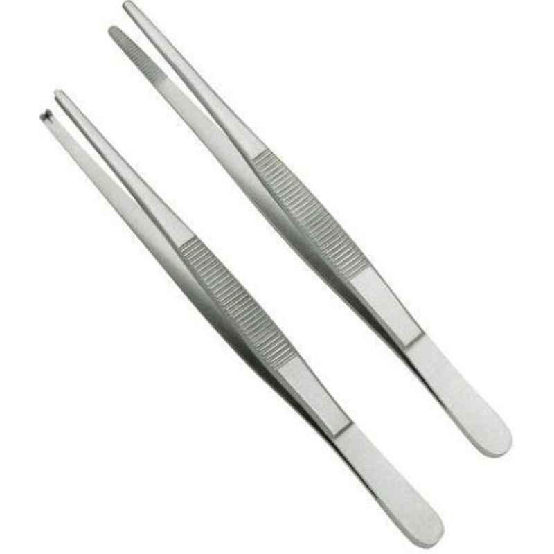 Forgesy GSS61 2 Pcs 6 inch Toothed & Non-Toothed Thumb Dissecting Forceps Set