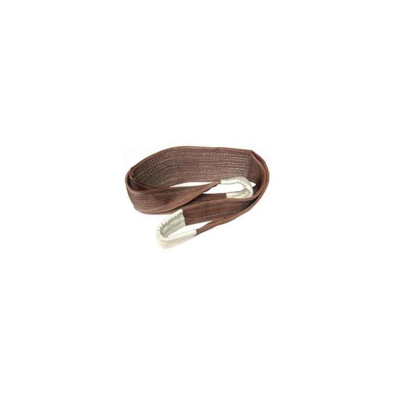 Ferreterro 6 Ton 12m Brown Double Ply Flat Polyester Webbing Sling