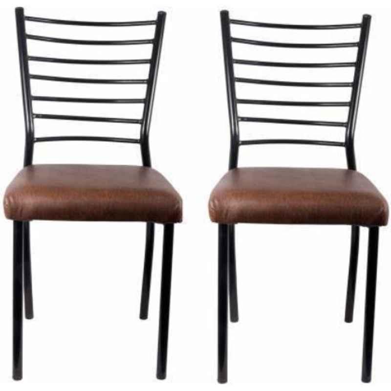 Guru Chair Black Metal Body Dining Chair, 48 (Pack of 2)