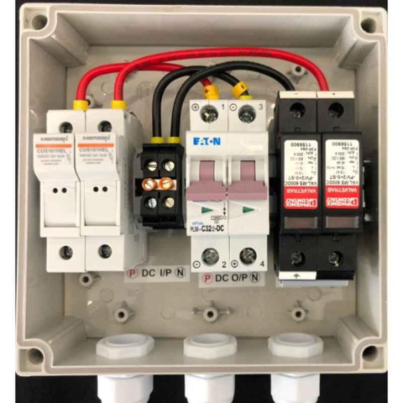 Daystar 2 in 1 Out 600V Solar DC Distribution Box with 20A/2P MCB, SPD & 2x15A Fuse