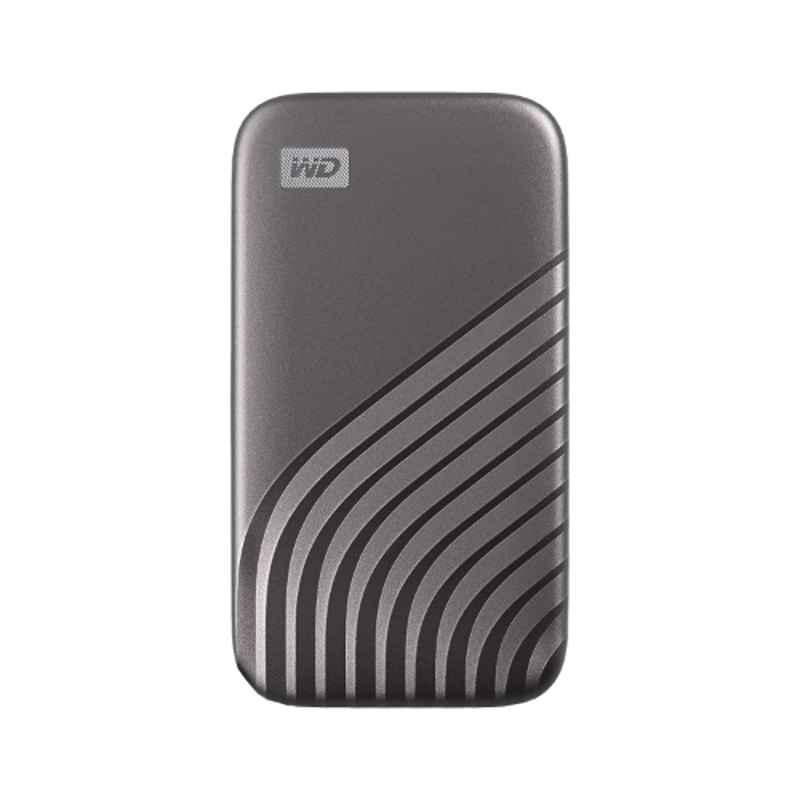 WD My Passport 500GB Space Grey Portable External SSD, WDBAGF5000AGY-WESN