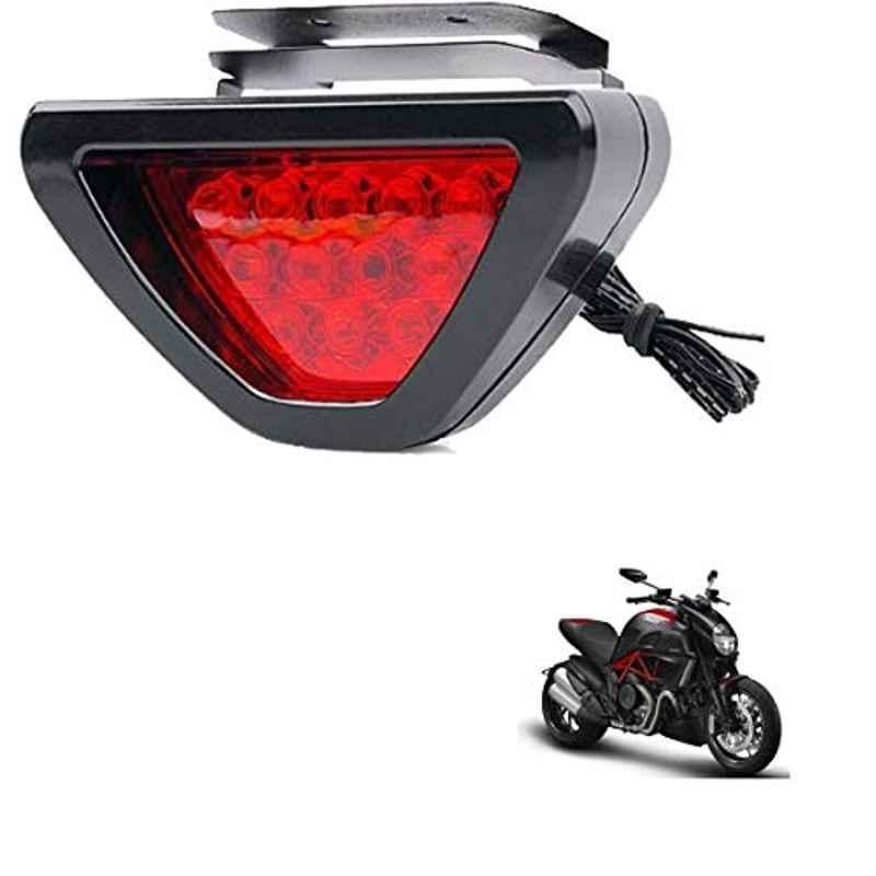 Kozdiko 12 LED Triangle Shape Bike Brake Light with Flash Mode for Ducati Diavel, koz_94839