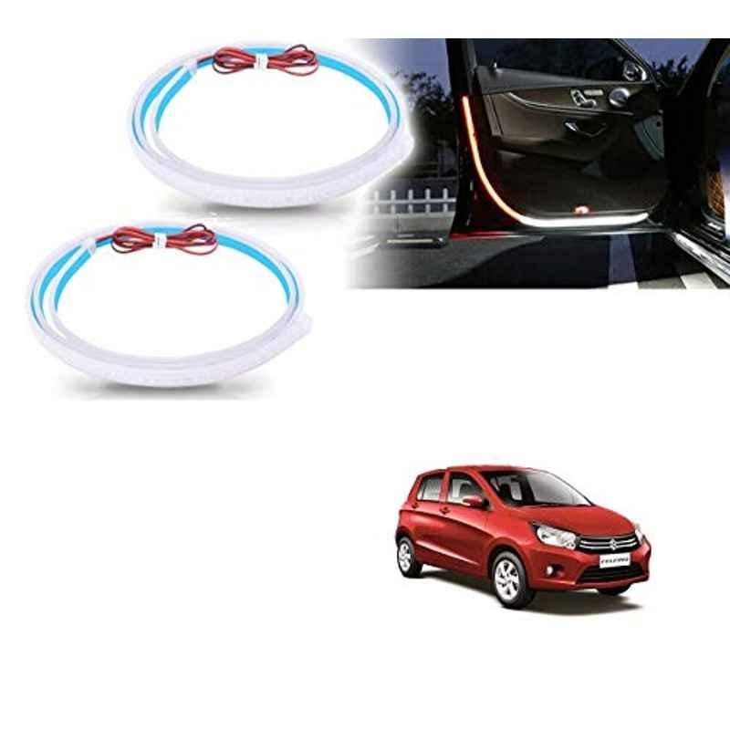 Kozdiko 2 Pcs 120cm Car Door Opening Warning LED Strips Safety Light Set for Maruti Suzuki Celerio