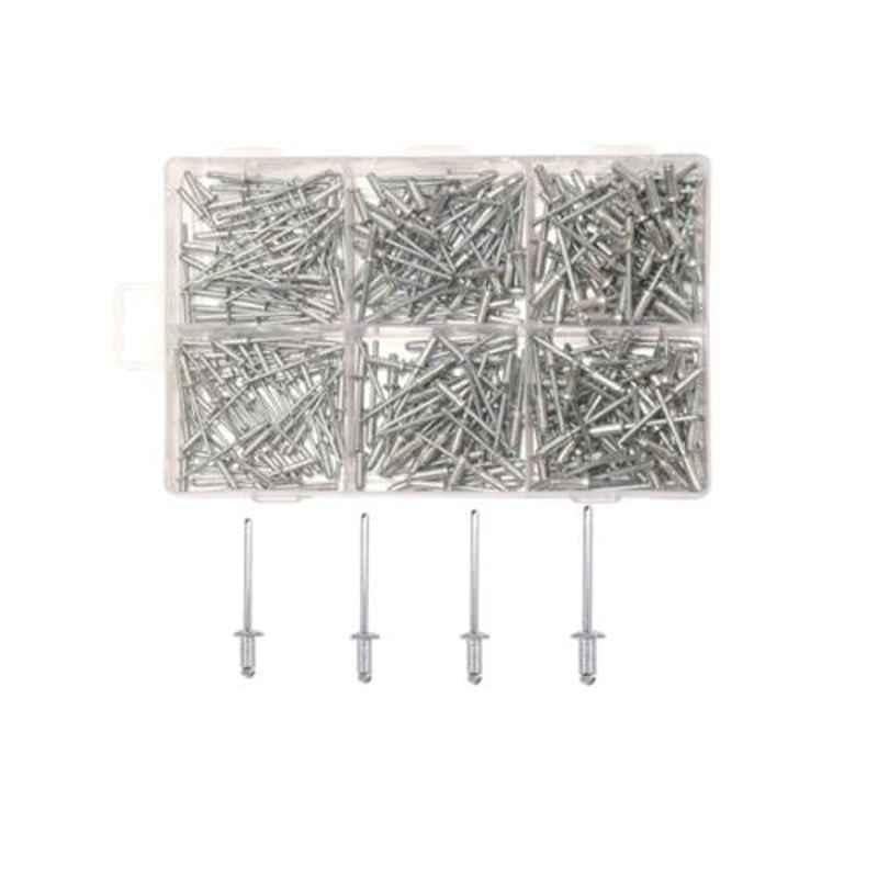 GSK Corporation 400 Pcs Aluminium Blind POP Rivet Set for Riveter Machine