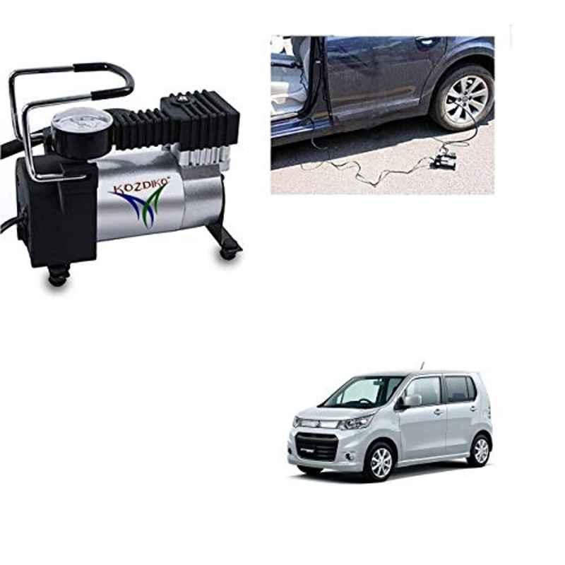 Kozdiko 12V DC Heavy Duty Metal Tyre Inflator for Maruti Suzuki WagonR Stingray, Tyre_Inflator_D90