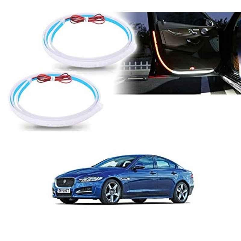 Kozdiko 2 Pcs 120cm Car Door Opening Warning LED Strips Safety Light Set for Jaguar XE