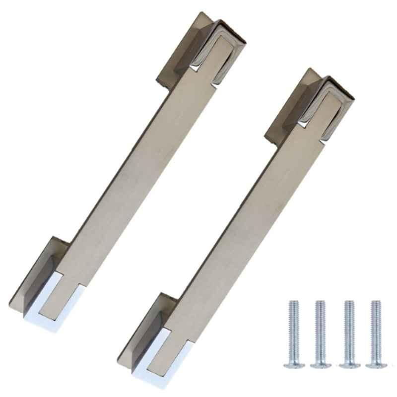 Atom Ganga 12 inch Silver Satin Finish Zinc Pull Handle