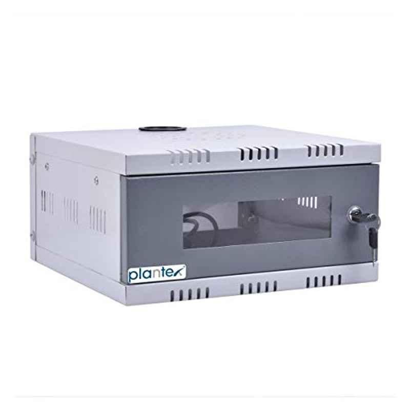 Plantex Metal White NVR Cabinet Box with Power Socket, 1U