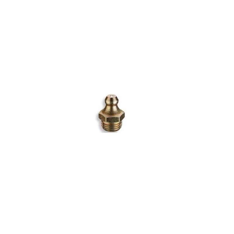Groz 1/4 Inchx19 BSPT Taper Straight Grease Fitting, GFT/R/1-4/19