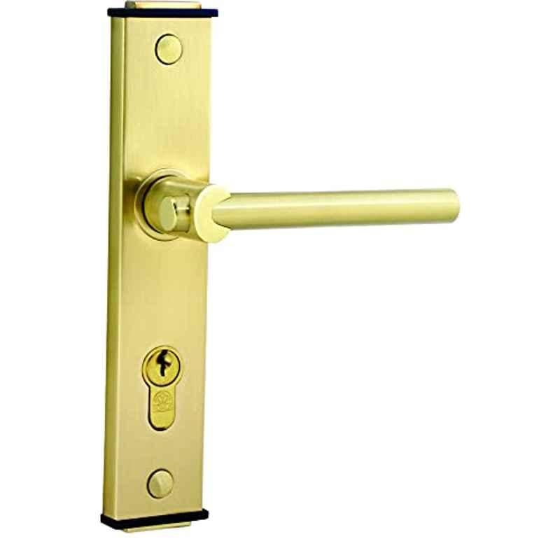 Bonus Compact 777 60mm Brush Brass One Side Key Mortice Lock Set