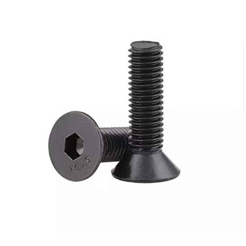 Rpi Shop M6x25mm High Tensile Machine Thread CSK Head Allen Cap Screw (Pack of 10)