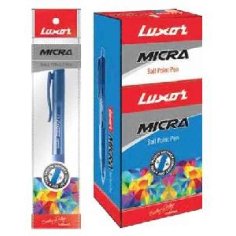 Luxor MicraÂ Red Ball Point Pen, 1758 (Pack of 500)