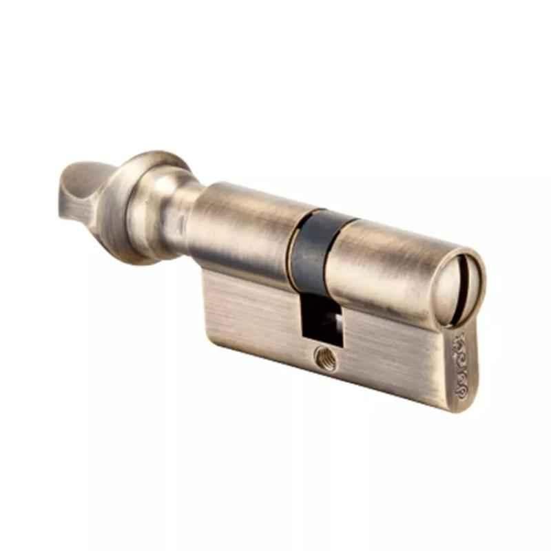 Dorset CL 516 PT 90mm Stainless Steel Antique Brass Finish Euro Profile Pin Cylinder Lock (Pack of 2)
