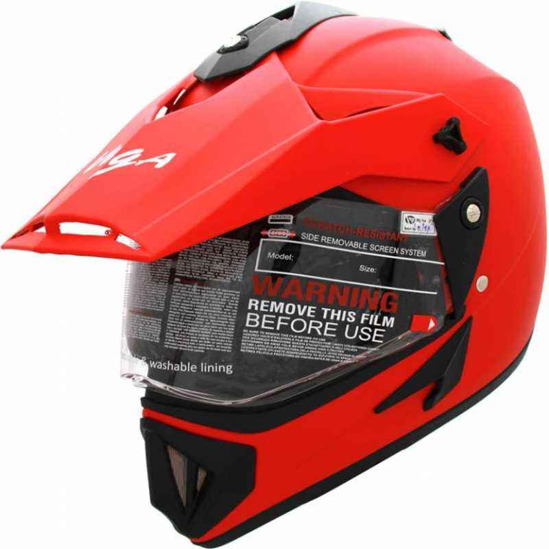 Vega Off Road Monster Motocross Burgundy Helmet, Size (Large, 600 mm)