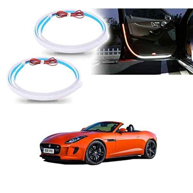 Kozdiko 2 Pcs 120cm Car Door Opening Warning LED Strips Safety Light Set for Jaguar F-Type