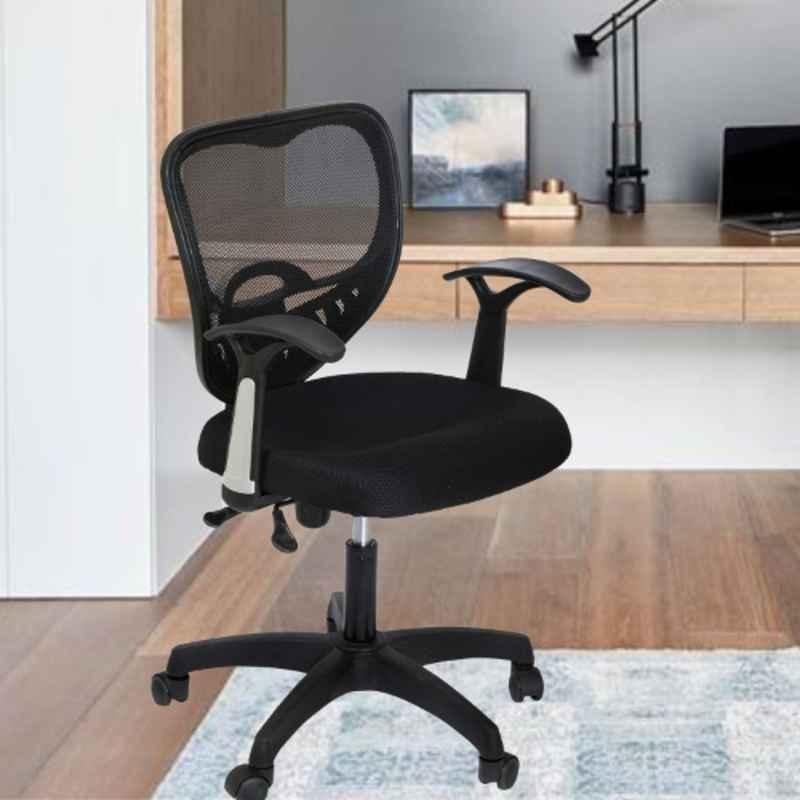 Heikin Juli Black Low Back Breathable Mesh DIY Ergonomic Office Chair for Work from Home, HE-00035