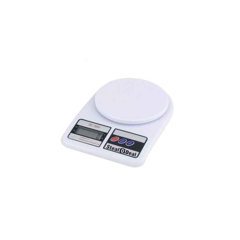 Stealodeal 10kg White Digital Kitchen Weighing Machine, SF-400