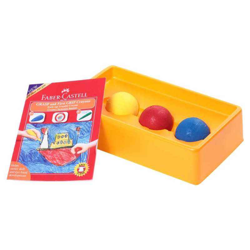 Faber-Castell Kindergarten Ball Crayons, 122703 (Pack of 3)