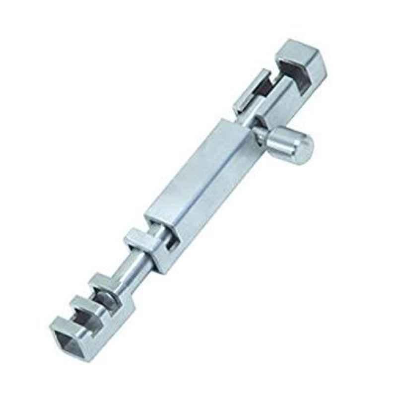 Smart Shophar 6 inch Stainless Steel Silver Square Section Tower Bolt, SHA40TW-SQSE-SL06-P1 (Pack of 4)