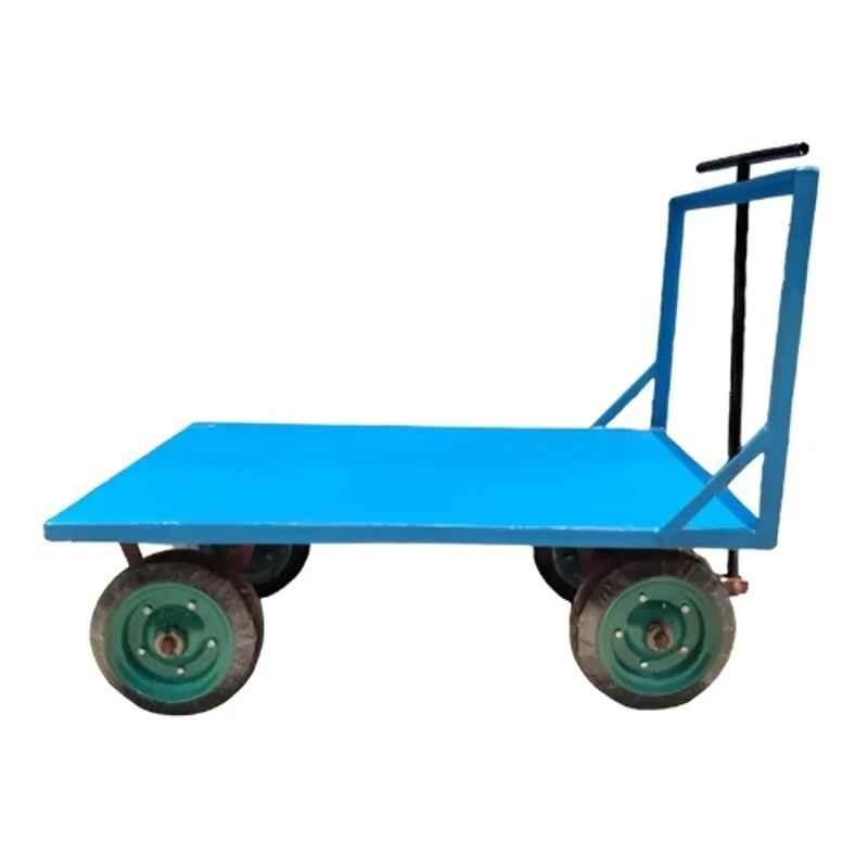 Inaithiram TPT500PT 500kg 1219x762x914mm Mild Steel Blue Foldable Metal Platform Trolley