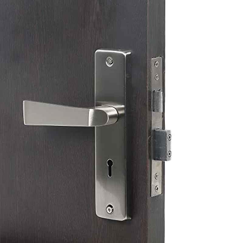 Homexpert CRZ015 8 inch 60mm Stainless Steel Silver Ky Plate Mortise Door Lock Set