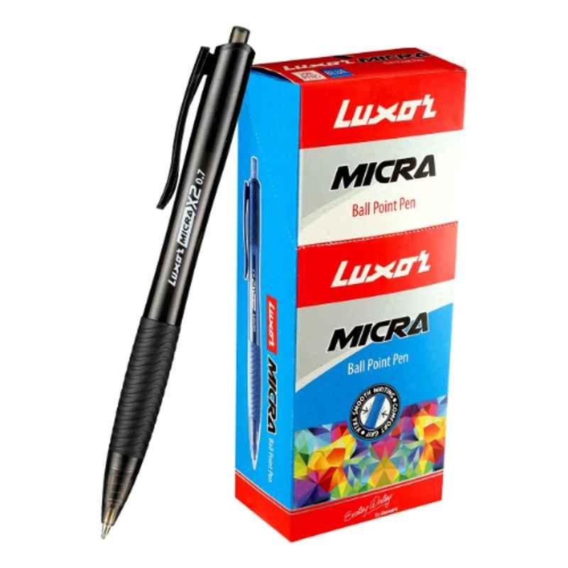 Luxor Micra â€Žâ€ŽUltra Fine 0.3mm Black Plastic Ball Point Pen, 1903 (Pack of 1000)