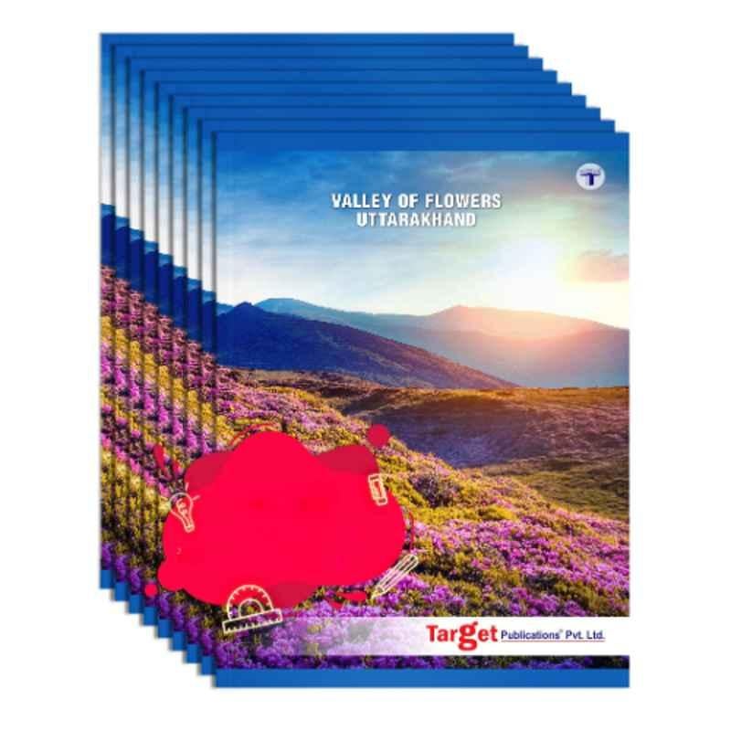 Target Publications 9 Pcs A4 164 Pages Valley of Flowers Long Notebook Set