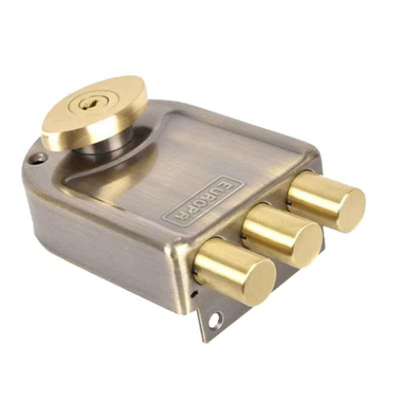 Europa 14 Pin Main Door Lock with 4 Keys, 8123 IN