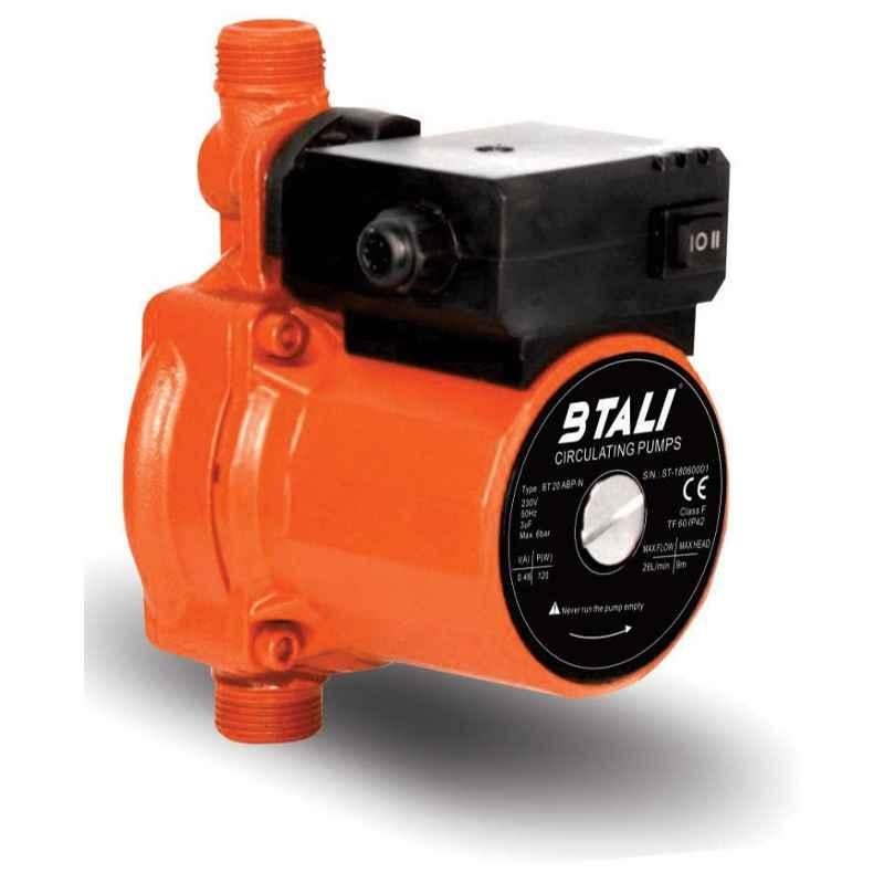 STARQ BTALI BT-20-ABP-N 100W Inline Automatic Water Pressure Pump for Hot Water Circulation