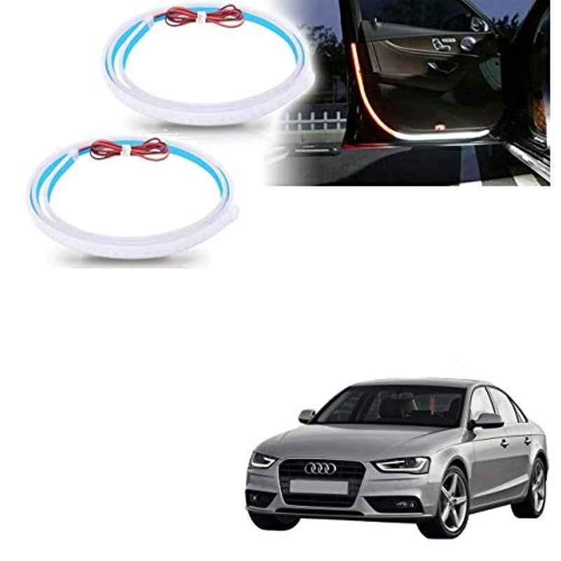 Kozdiko 2 Pcs 120cm Car Door Opening Warning LED Strips Safety Light Set for Audi A4