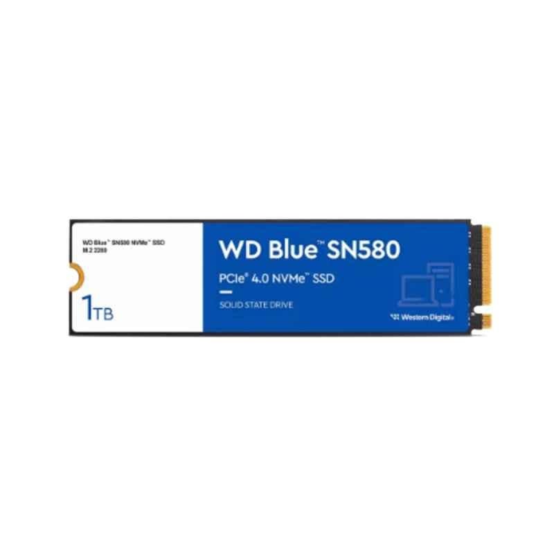 WD SN580 1TB PCIe Gen 4.0 NVMe Blue Solid State Drive, WDS100T3B0E