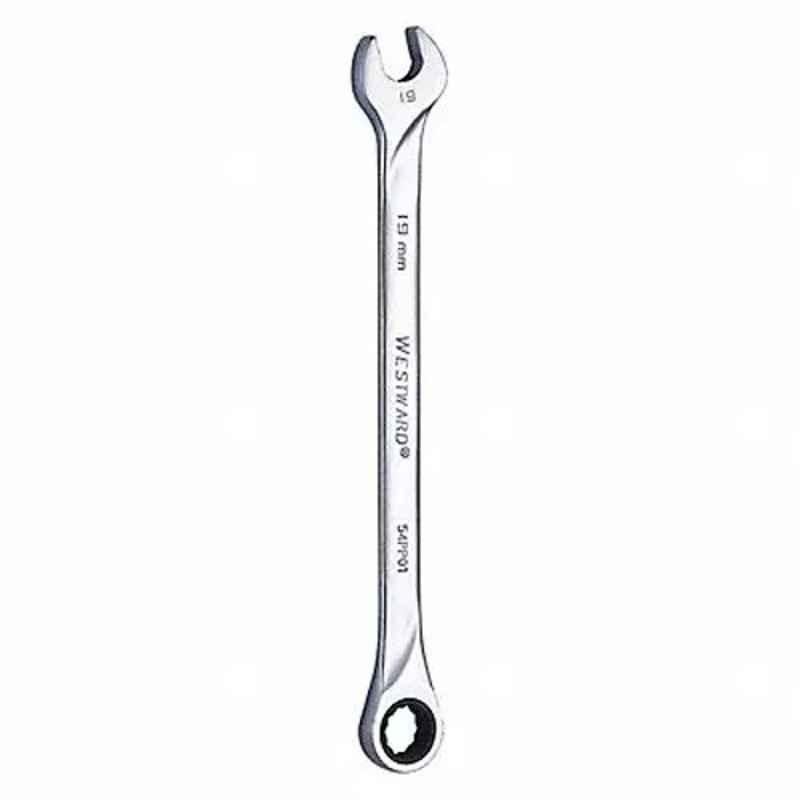 Westward 12 inch Alloy Steel Chrome Ratchet Wrench, 54PP01