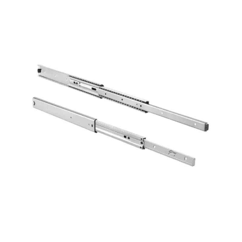 Godrej 7084 14 inch 2 Pcs Silver Soft Close Ball Bearing Drawer Channel Set