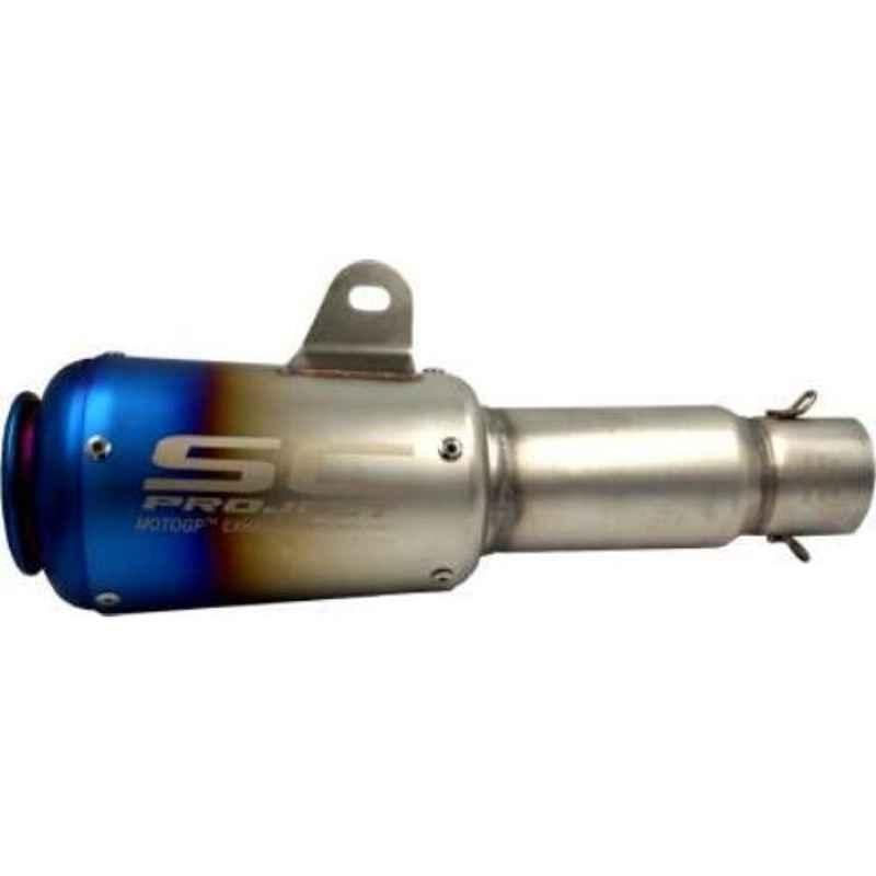 RA Accessories BIGSC Stainless Steel Bike Exhaust for TVS Apache RTR 200 4V Carb