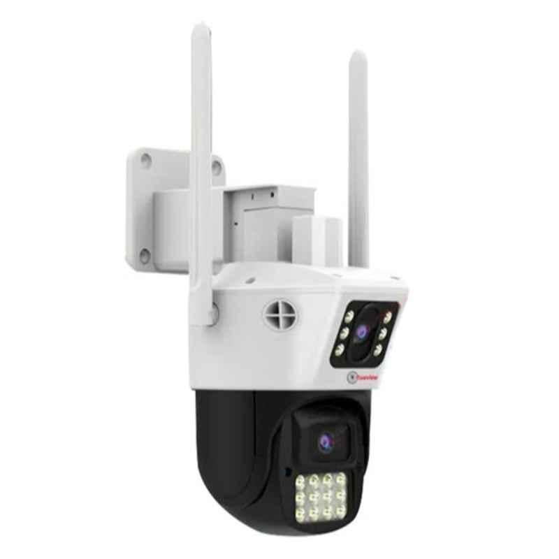 Trueview T18178-AE 2MP + 2MP 4G Smart Linkage Dual Lens Pan-Tilt SIM Camera with Dual Monitoring, Active Defense Siren & Motion Tracking