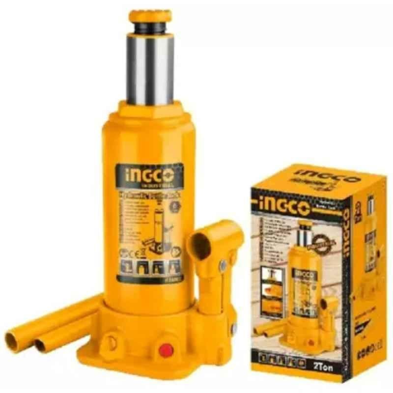 Ingco 2 Ton Hydraulic Bottle Car Lifting Jack, HBJ202