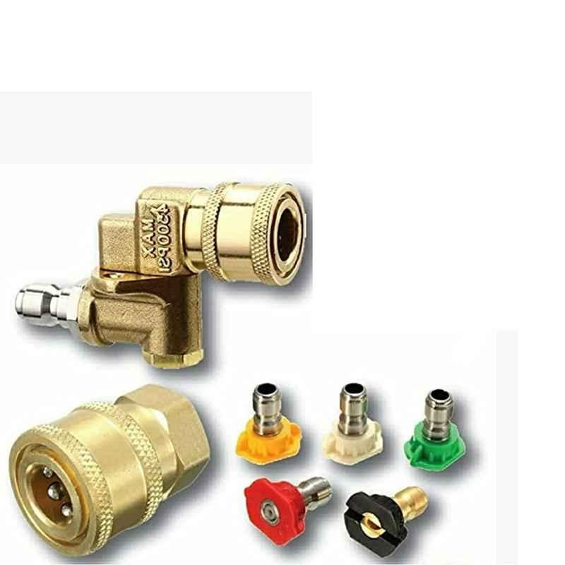 STARQ 5 Pcs 90 deg Stainless Steel Nozzles Set