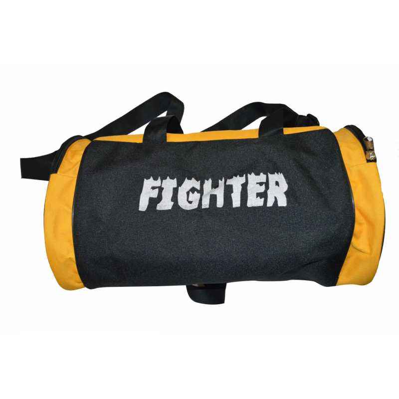 Kag Yellow & Black Sports Gym Bag, Size: L