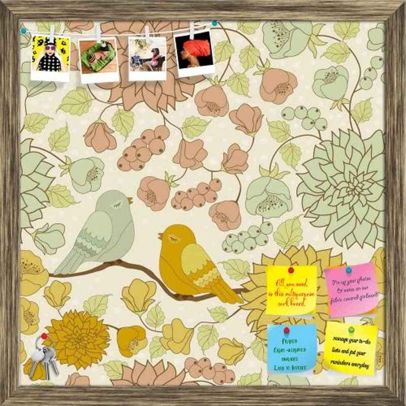ArtzFolio 50.8x50.8x1cm Antique Golden Printed Bulletin Notice Pin Soft Board, AZSAO25235693BLB_FR_L_03_AG