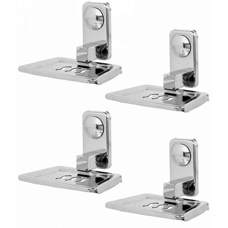 Abyss ABDY-1232 Glossy Finish Stainless Steel Soap Dish (Pack of 4)