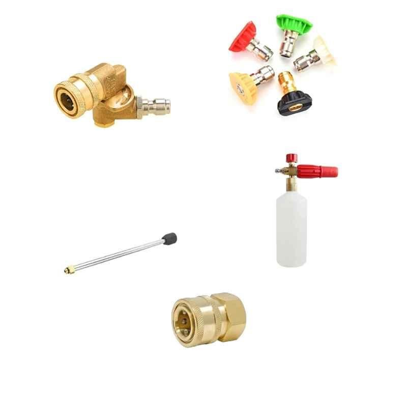 STARQ Washer Attachment Full Set with Foam Lance, Angular Attachment, Nozzle, Extension Rod & Adapter
