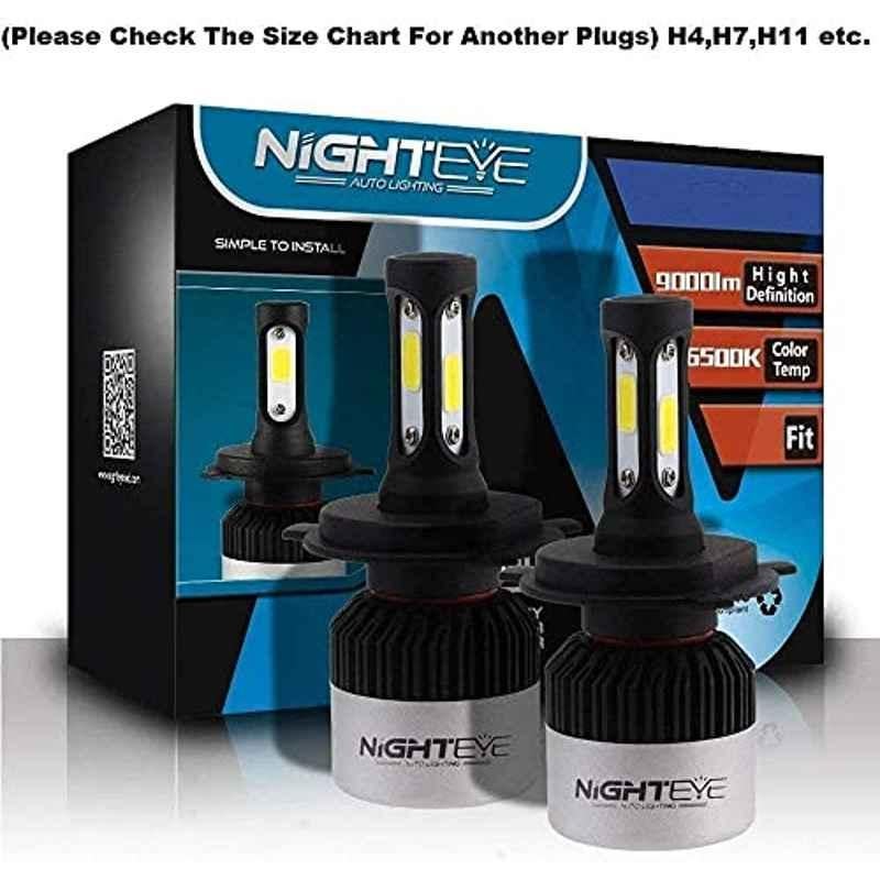 Miwings Genuine 9005/Hb3 Hi/Lo 9000Lm 6500K 72 W Led Automotive Headlight Bulbs Auto Conversion Driving Lamp Cool White