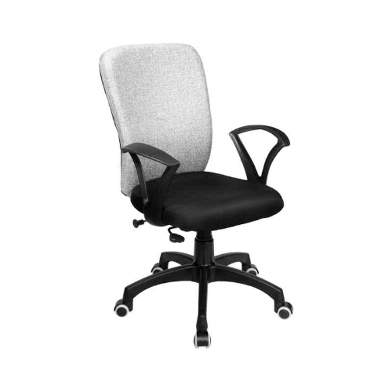 Rose Zebra Black & Grey Fabric xxlarge Back Revolving Office Chair