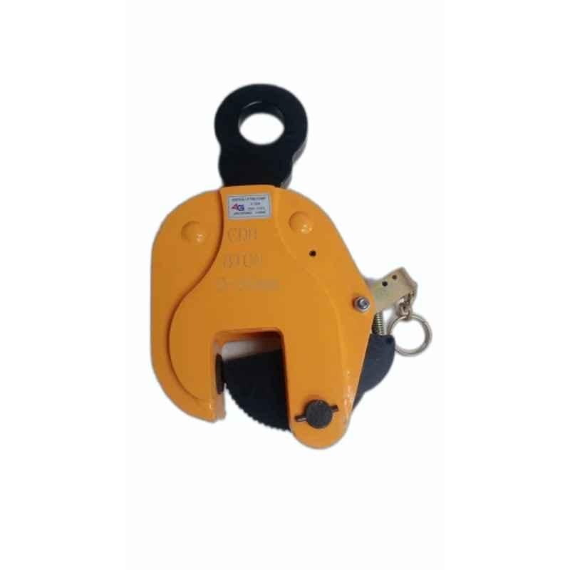 4G 3 Ton Mild Steel Yellow Vertical Lifting Clamp
