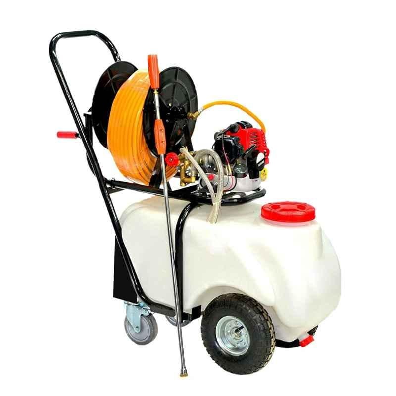 Greenleaf 50 Litre 26cc 2 Stroke Portable Trolley Power Sprayer for Pesticides & Insecticides